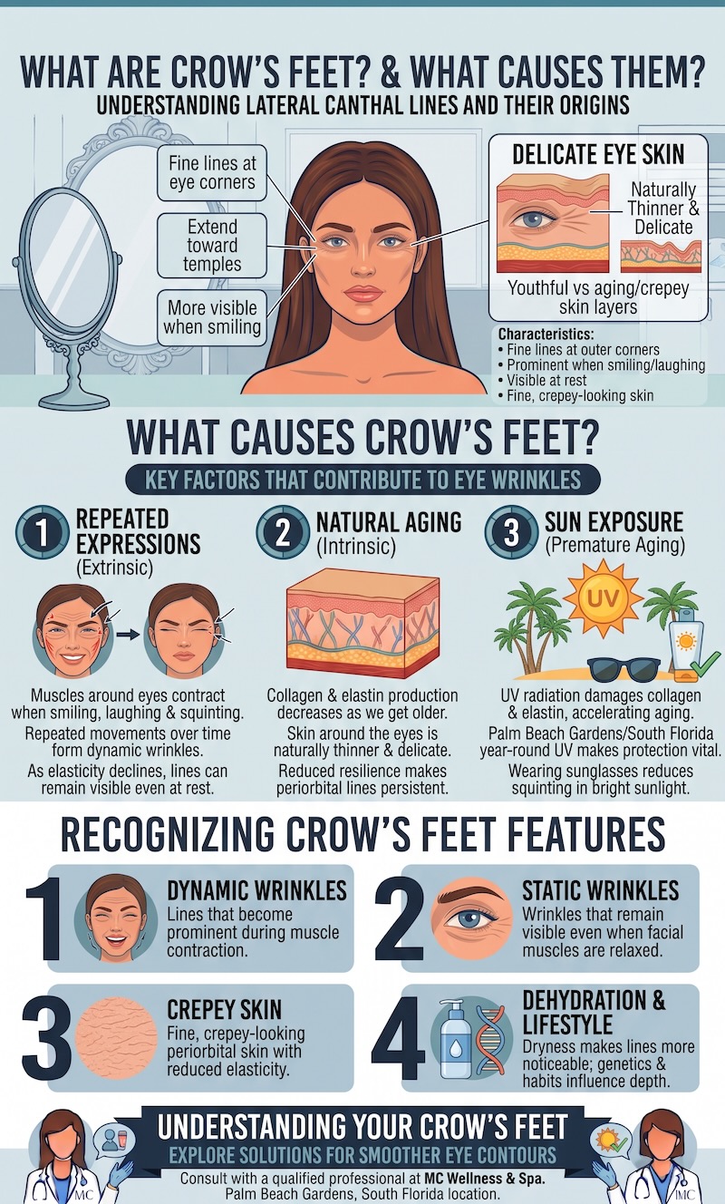 Crows Feet Treatment Palm Beach Gardens Infographic
