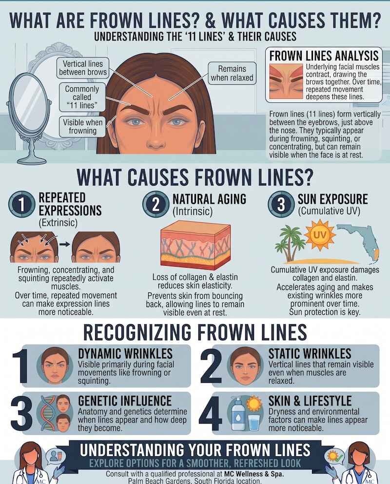 Frown Lines Treatment in Palm Beach Gardens Infographic