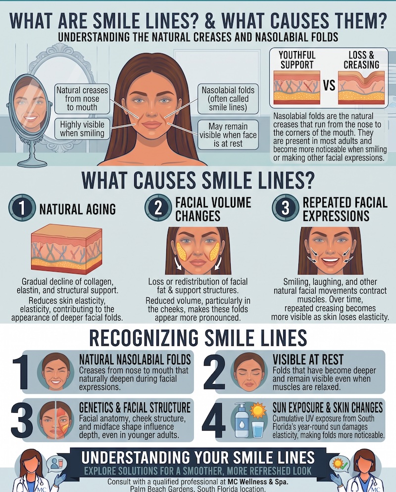 Smile Lines Treatment in Palm Beach Gardens Infographic