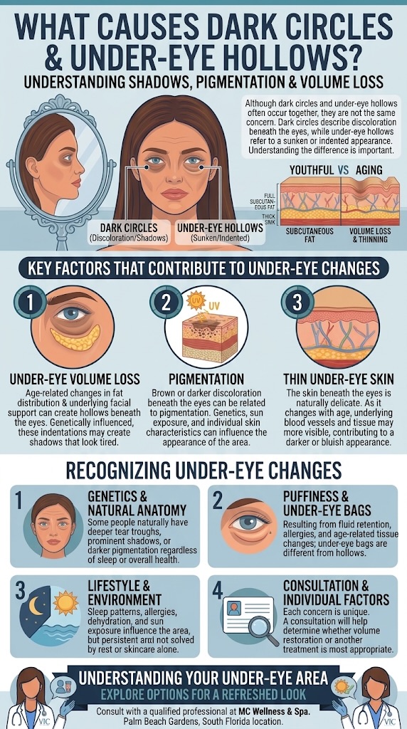 Under Eye Rejuvenation in Palm Beach Gardens Infographic